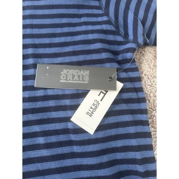 Jordan Craig Shirt Mens Long Sleeve Knit Thermal Striped Size 2XL New - Picture 3 of 12
